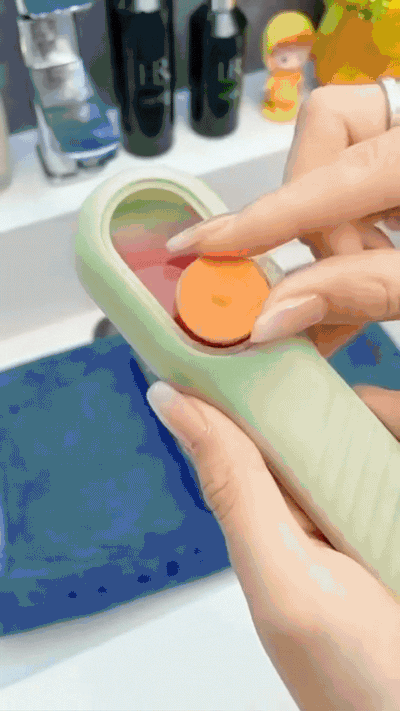 Now scrub, scrub, scrub — and watch the dirt vanish!