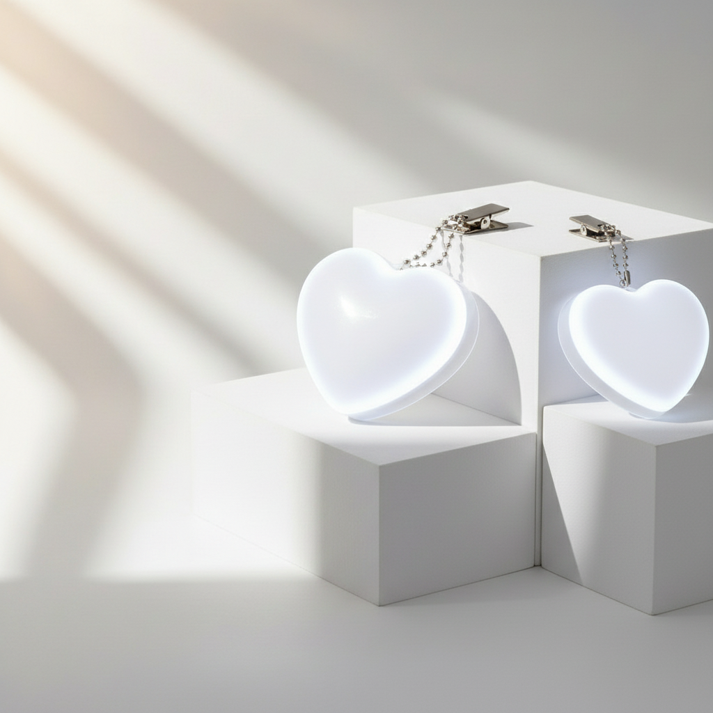 Original GlowHeart composition with one more added to the side